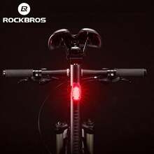 ROCKBROS Bicycle Tail Light 3 Modes Portable Cycling Helmet Rear Light Multifunctional MTB Road Bike Mini Taillight For Safty Night Riding - Black - View 2