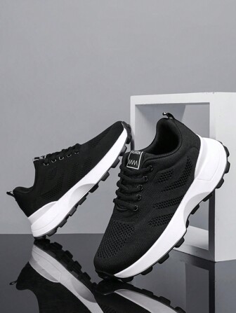 Breathable Fashion Sports Shoes Casual Shoes Thick Sole Chunky Sneakers Running Shoes For Teenagers