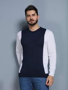 Men Sweaters - Lacivert - Görünüm 3