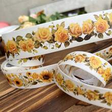 3 Cuộn/Bộ Bộ Băng Washi Phong Cảnh Hoa, Thiết Kế Cây Hoa Lãng Mạn Để Làm Album Ảnh, Viết Nhật Ký, Trang Trí Gói Quà - Nhiều màu - Xem 4