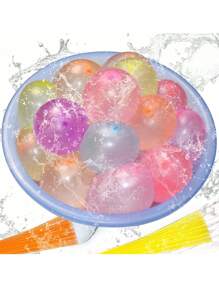 37pcs/111pcs/Pack Random Color Water Balloons, Quick-Fill Water Balloons For Water Fighting, Camping, Beach, Swimming Games