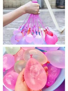 37pcs/111pcs/Pack Random Color Water Balloons, Quick-Fill Water Balloons For Water Fighting, Camping, Beach, Swimming Games