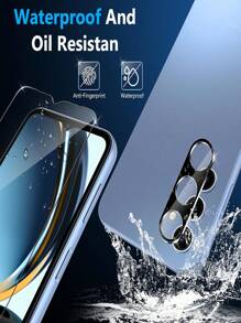 2 paquetes de protector de pantalla de vidrio templado Galaxy + 2 paquetes de protector de lente de cámara para Galaxy S23 FE, Galaxy A15/A15 5G, A25 5G, A05s/A05, A14, A24, A34 5G, A54 5G, A14, A04e, A04/A04s, A13 5G, A23 5G, A13, A14 5G.