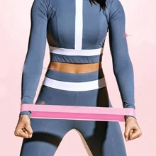 5pcs Hip Exercise Resistance Band, Portable Women's Fitness Yoga Equipment Tension Band Elastic Ring, Women's Exercise Belt For Buttocks/Legs/Arms, Yoga And Pilates&Strength Training Equipment, Men's And Women's Elastic Exercise Belt - Multicolor - View 7