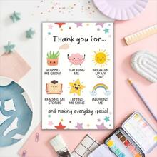 1pcLovely Thank You Cards To Teachers, Great Teachers Thank You Gifts To Men And Women, Thank You For Helping Me Grow Cards, Best Teachers Thank You Gift Ideas Include Envelopes.,Christmas