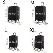 2024 New 26 Letter Printed Luggage Protective Cover Trolley Case Cover A-Z Travel Jacket Dust-Proof Elastic Cover Bag For School School Accessories School Stuff