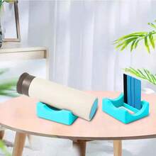 1pc Etched Cup Holder Silicone Cup Coaster Easy Anti-Slip Cup Mat - Multicolor - View 1