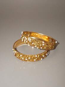 Hot Selling New Style Shiny & Sparkling Rhinestone Fashion Bracelet Set, 2pcs Each Set, Suitable For Parties, Gifts, And Daily Wear For Women - Diamond Bracelet - View 8