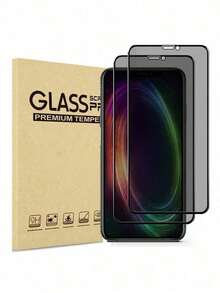 2 piezas Mica Privacidad Templado Cristal Para Xiaomi Poco X3 Pro - Negro - Ver 7