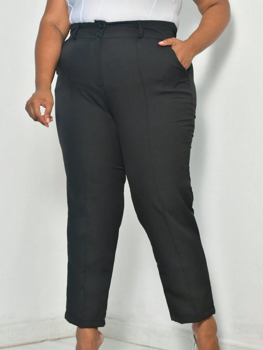 Plus Size Pants - màu đen - Xem 1