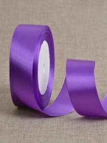 1 Rollo de cinta de raso de colores de 25 yardas para hacer lazos con rosas y moños, cinta para la decoración de pasteles de Navidad y vacaciones de 4cm de ancho - Multicolor - Ver 19