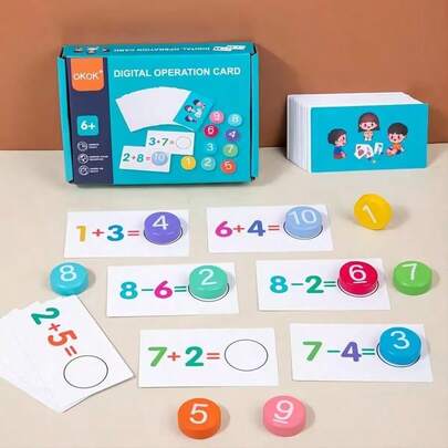 Children's Wooden Number Board, Montessori Toys, Suitable For 3-6 Years Old Boys And Girls, For Matching And Counting, Math Addition And Subtraction Training, Cognitive Enlightenment Educational Toys
