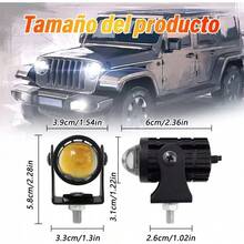 Par Faros Auxiliares Luces Led Moto Doble Color Impermeable - Negro - Ver 6