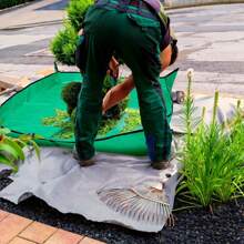 1入園林塗層布，78.74" x 78.74"，帶有扣環的防水花園塗布，適用於剪枝、修剪和落葉的配件 - 綠色 - 查看 6