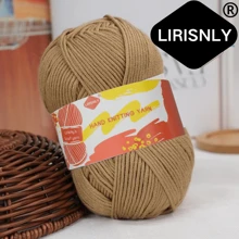 Hilo de lana seleccionado manualmente Lirisnly, 100% acrílico con brillo, colores brillantes, suave para la piel, transpirable y cómodo, ideal para tejer bufandas, sombreros, suéteres, abrigos y manualidades DIY.