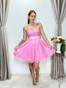 Women Dresses - Rosa Pálido - Ver 2