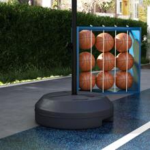 SPORTNOW Canasta de Baloncesto con Altura Ajustable 129-179 cm Aro de Baloncesto con Diana Magnética y Dardos Base Rellenable para Interior Negro - Negro - Ver 10