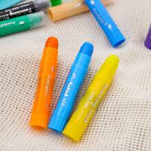 purespirit 12 couleurs Bâtons de peinture artisanale, bâtons de peinture lavables de couleur unie pour les enfants et les étudiants, rentrée scolaire, fournitures scolaires - Multicolore - Voir 4