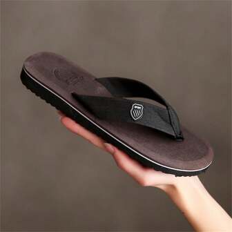 Men's High Quality Large Size Flip Flops For Bathroom And Beach Wear