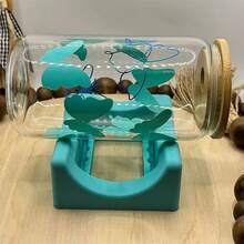 1pc Etched Cup Holder Silicone Cup Coaster Easy Anti-Slip Cup Mat - Multicolor - View 5