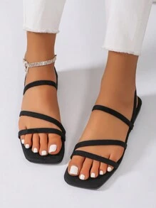 Women's New Summer Flat Sandals, Comfortable Outdoor Casual Fashion Breathable Light-Weight Sandals