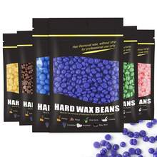 Waxkiss 100克蜂蜜珍珠豆蠟，硬式蠟豆，專業固體硬蠟，男女都可無痛脫毛，適用於腿，手，背部及其他身體部位的家庭脫毛 - 白色 - 查看 3