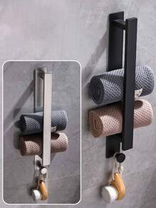 1入不銹鋼毛巾架，浴室毛巾架，壁掛式毛巾架，毛巾收納架，浴室配件，浴室收納整理 - 彩色 - 查看 7