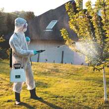 1PC 5L/1.3Gallon Electric Plant Sprayer Telescopic Rechargeable Garden Sprayer Automatic Handheld Sprayer With 3 Spray Spouts Shoulder Strap For Cleaning Sterilization - Blue - View 9