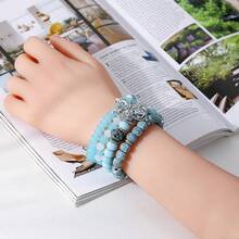 Thời trang Rose Butterfly Mặt dây chuyền Vòng tay Vòng tay voi Trang sức - bộ vòng tay - Xem 13