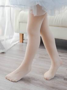 2 Pairs Children's Black Skin-Colored Thin Breathable Pantyhose Suitable For Daily Wear Or Fashion Matching - Multicolor - View 2