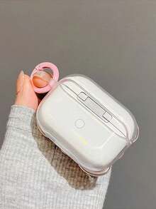 1 件粉色 3D 蝴蝶结设计耳机盒，兼容 Airpods Pro/3rd Gen - 粉色 - 查看 6