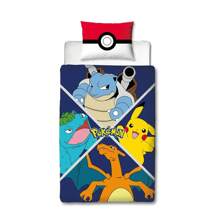 Pokemon Divide Duvet Cover Set (Multicoloured) - Multicoloured - View 1