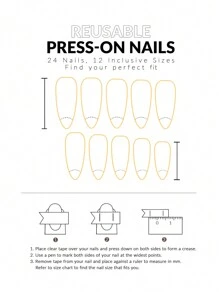 24PCS Wine Red Fake Nails, Press On Nails With Simple Design, False Nails For Women Girls Daily Wear(Long Stiletto Shape) Nail Supplies - Burgundy - View 5