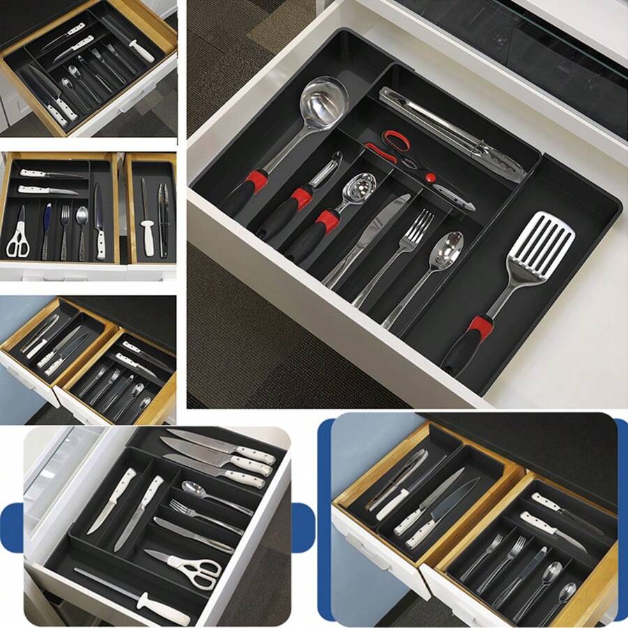 Kit D'ustensiles De Camping KAZMI - Organisateur De Couverts Avec Sac De Rangement - Inox
