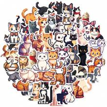 Bộ 50 Sáng Tạo Pixel Hoạt Hình Mèo Graffiti Dán Đồ Trang Trí, Trang Trí, Viết Nhật Ký, Giá Đỡ Điện Thoại Và Bình Nước - Nhiều màu - Xem 3