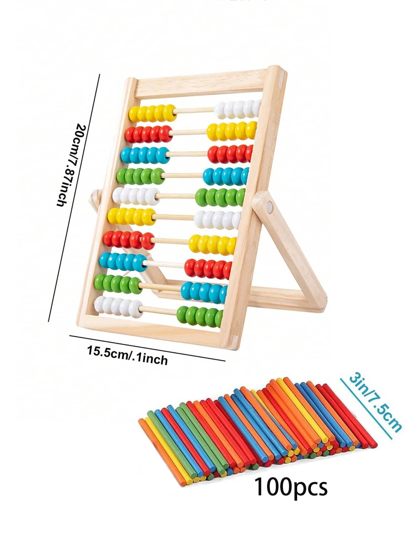 1 Pc Wooden Abacus Math Teaching AIDS For Children Learning Math