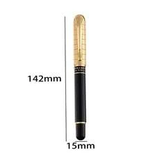 1支豪華企業精品不鏽鋼瓶蓋復古金屬鋼筆，A8072不銹鋼經典機身金融尖0.5mm極細水性筆 - 金色 - 查看 2