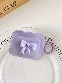 1 件粉色 3D 蝴蝶结设计耳机盒，兼容 Airpods Pro/3rd Gen - 粉色 - 查看 16