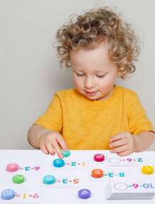 Children's Wooden Number Board, Montessori Toys, Suitable For 3-6 Years Old Boys And Girls, For Matching And Counting, Math Addition And Subtraction Training, Cognitive Enlightenment Educational Toys - Multicolor - View 2