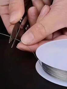 MXHAOYU 1 Roll Random Length Non-Elastic Metal Wire Beading Soft Steel Wire String For DIY Jewelry Making, Material Pulling Wire For Necklace And Bracelet, 0.3-0.8mm - Multicolor - View 3