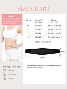 VBOSI 1 Piece Women Men Adjustable Unisex Lower Back Support Waist Band Abdomen Trimmer For Weightlifting Running Gym Accessories - Black - View 8