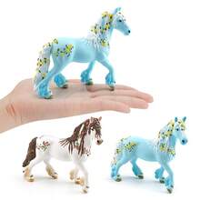 固體模擬卡通有趣神話動物與花仙子和馬幻想模型桌面靜態兒童玩具 - 彩色 - 查看 5