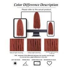 18英寸Marley扭曲編髮，造假達成倫敦式螺旋辮1包捲髮樣式扭曲的毛髮，350＃，每包12股 - 酒紅色 - 查看 6