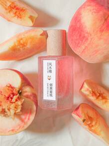 50毫升桃子/西瓜味女用淡香持久香氛，帶有破裂木質蓋的新鮮天然水果香氣 - 桃子 - 查看 1