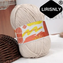 Hilo de lana seleccionado manualmente Lirisnly, 100% acrílico con brillo, colores brillantes, suave para la piel, transpirable y cómodo, ideal para tejer bufandas, sombreros, suéteres, abrigos y manualidades DIY.