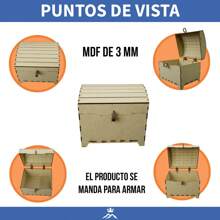 Signature Tree With 100 Pieces And 3 Mm Mdf Chest Wedding Hearts - Beige - View 6