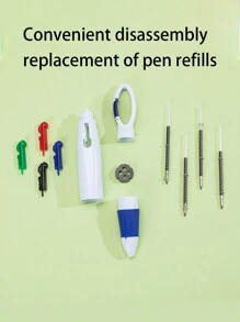 1 件/3 件/6 件护士礼品笔、便携式标记钥匙扣、迷你荧光笔套装用于徽章包括尖头荧光笔永久性记号笔可伸缩圆珠笔带护理钥匙扣夹感谢护士的文字适用于医院、办公室、家庭、学校等。适合护士、学生、教师、办公室工作人员、商人等。可用于连接钥匙、挂绳、工作卡、背包、皮带，非常适合送给学生、教师写作爱好者汽车配件包饰 - 彩色 - 查看 8