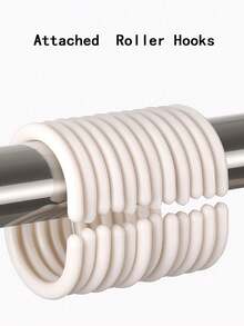 1入組俐落的方格淋浴簾，防水浴室防水墊，採用高品質PEVA製成，防撕裂金屬扣環，塑料掛鉤，適用於宿舍房間、陽台、商店裝飾 - 彩色 - 查看 4