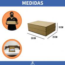 Caja Mdf 30 X 20 X 10 Baul Cuadrado Recuerdito Alhajero - Beis - Ver 2