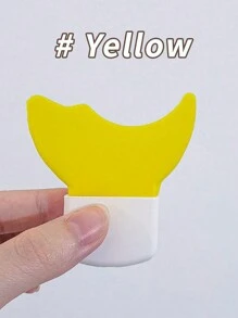 1入組眼線液睫毛輔助工具刷子，半月型遮斑多功能初學者眼妝蠶豆眼影工具 - 紫色 - 查看 9